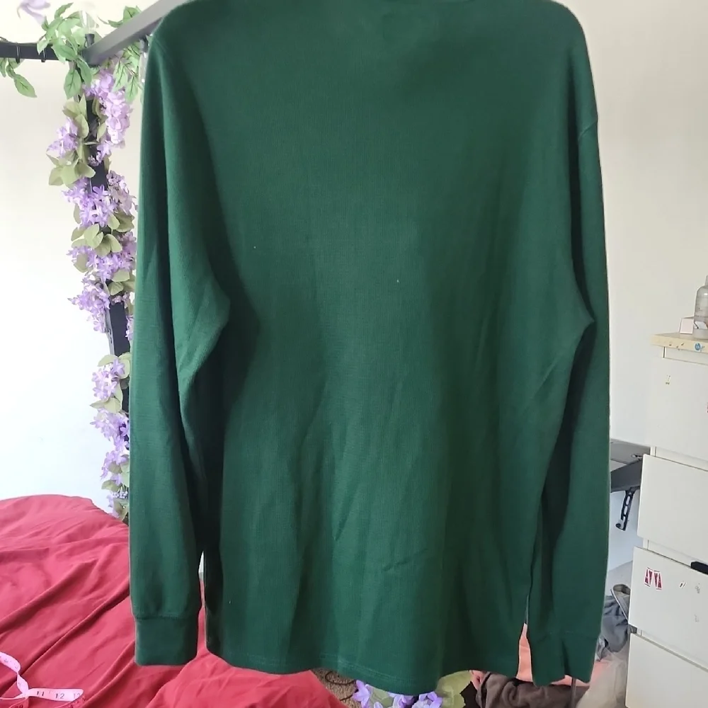 Polo Ralph Lauren Green Long Sleeve Crewneck Shirt – Classic Logo Tee